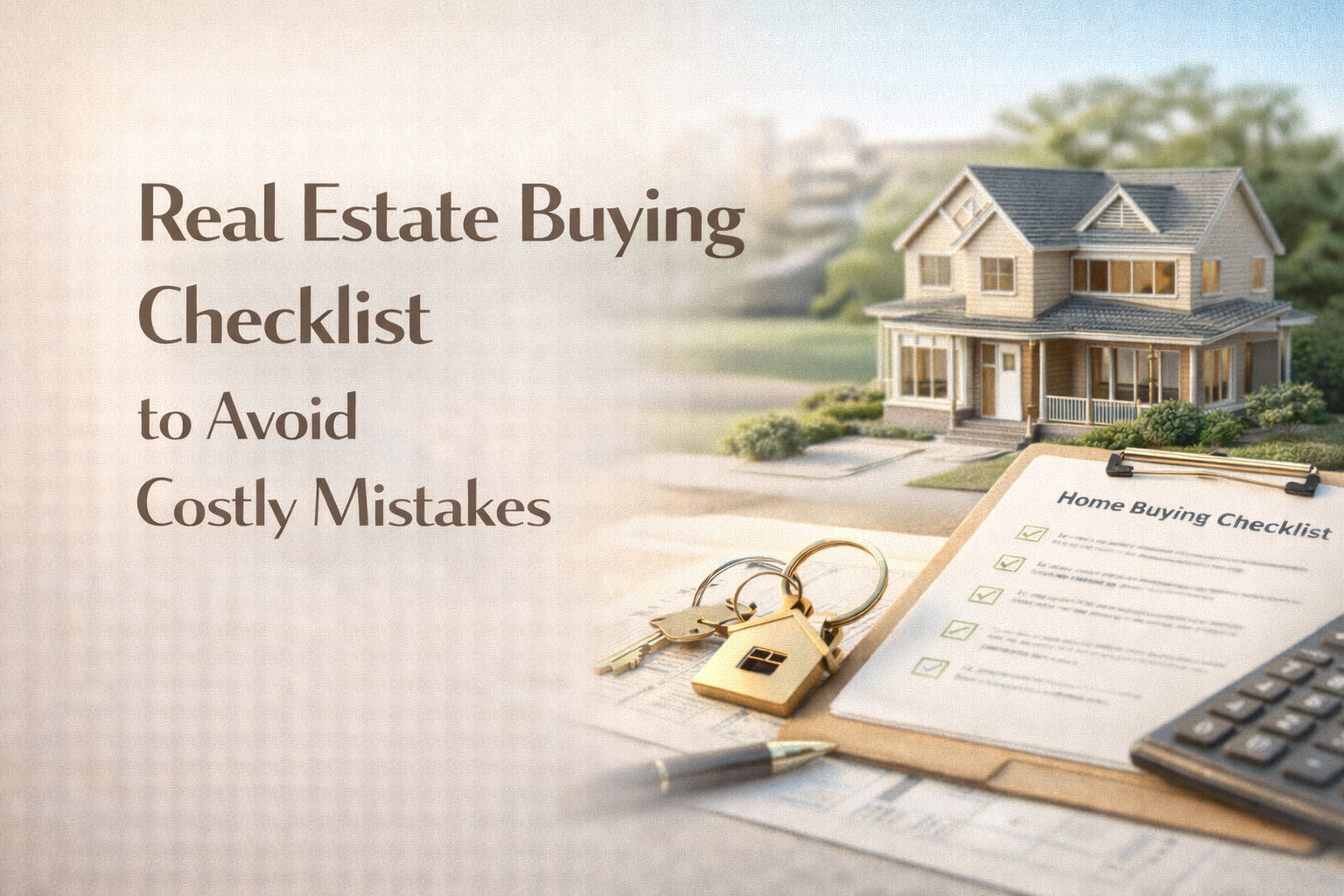 Real Estate Buying Checklist to Avoid Costly Mistakes